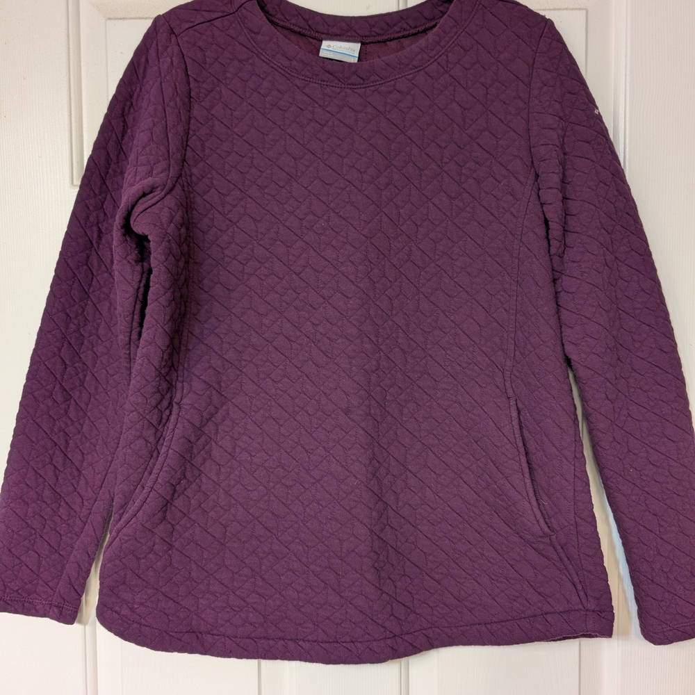 Purple Quilted Women's Sweater